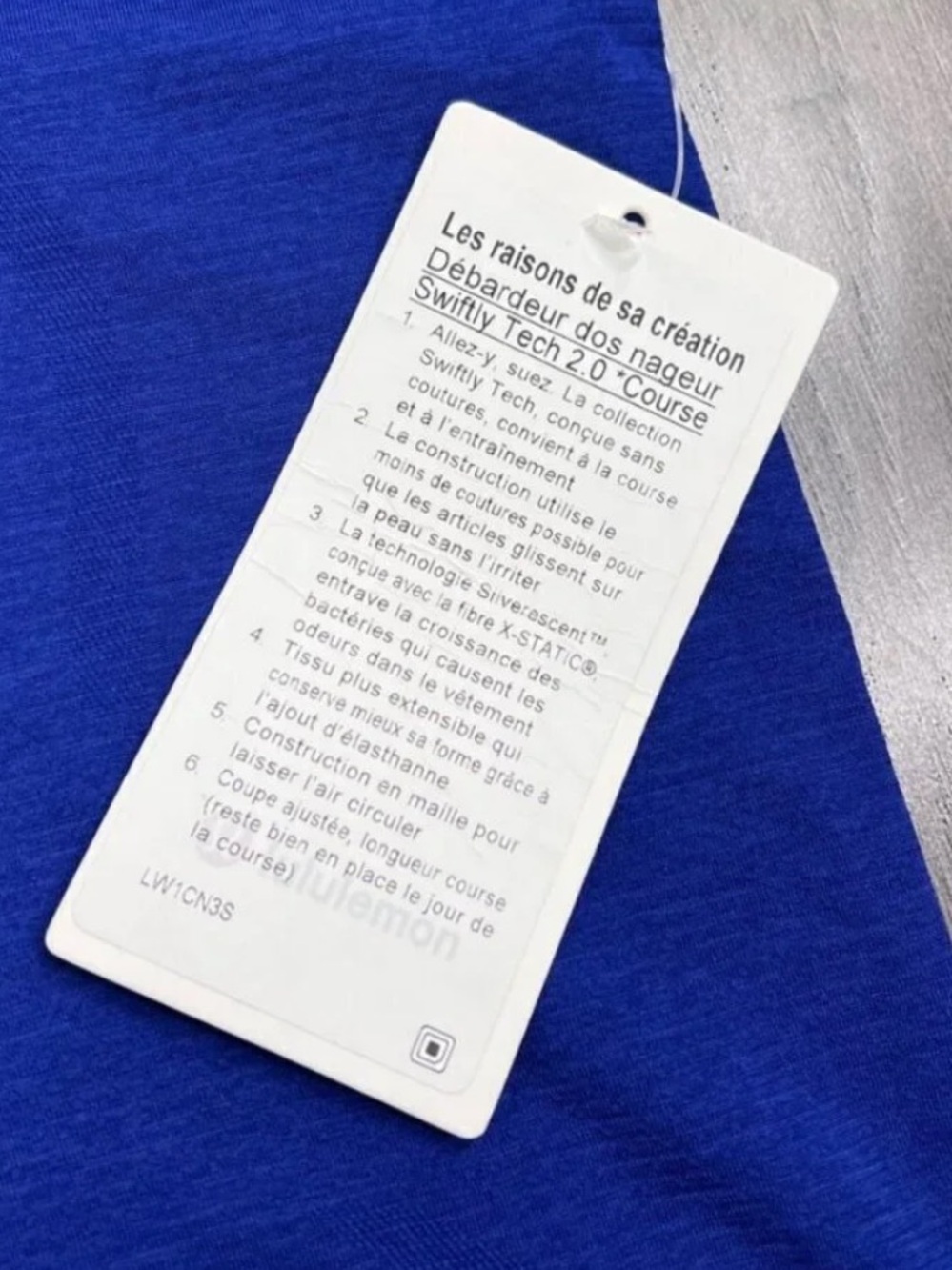Lululemon NEW Swiftly Tech Racerback Tank Top 2.0 *Waist Length Larkspur - Picture 8 of 9